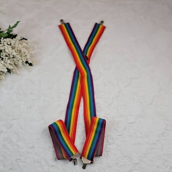 Vintage Rainbow Suspenders/Pride/LGBT  - Picture 6 of 6